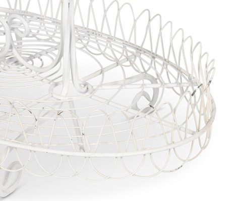 Park Hill French Wire Stand, Antiqued White - Image 3