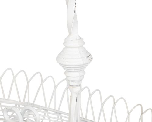 Park Hill French Wire Stand, Antiqued White - Image 4