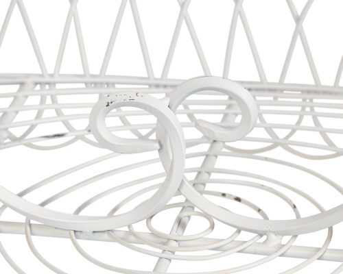 Park Hill French Wire Stand, Antiqued White - Image 5