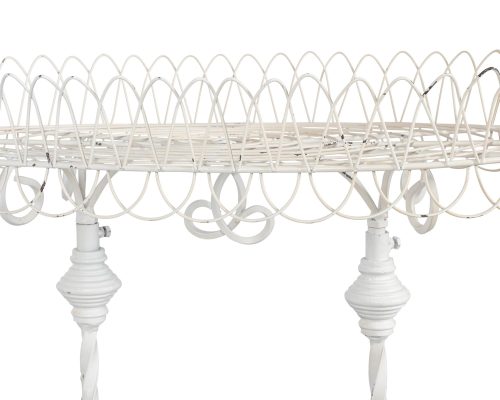 Park Hill French Wire Stand, Antiqued White - Image 6