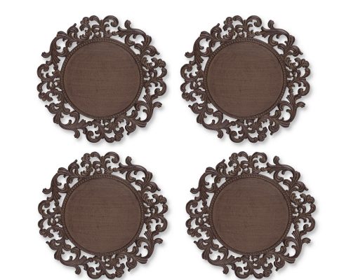 Park Hill Acanthus Chargers, Set of 4 - Image 3