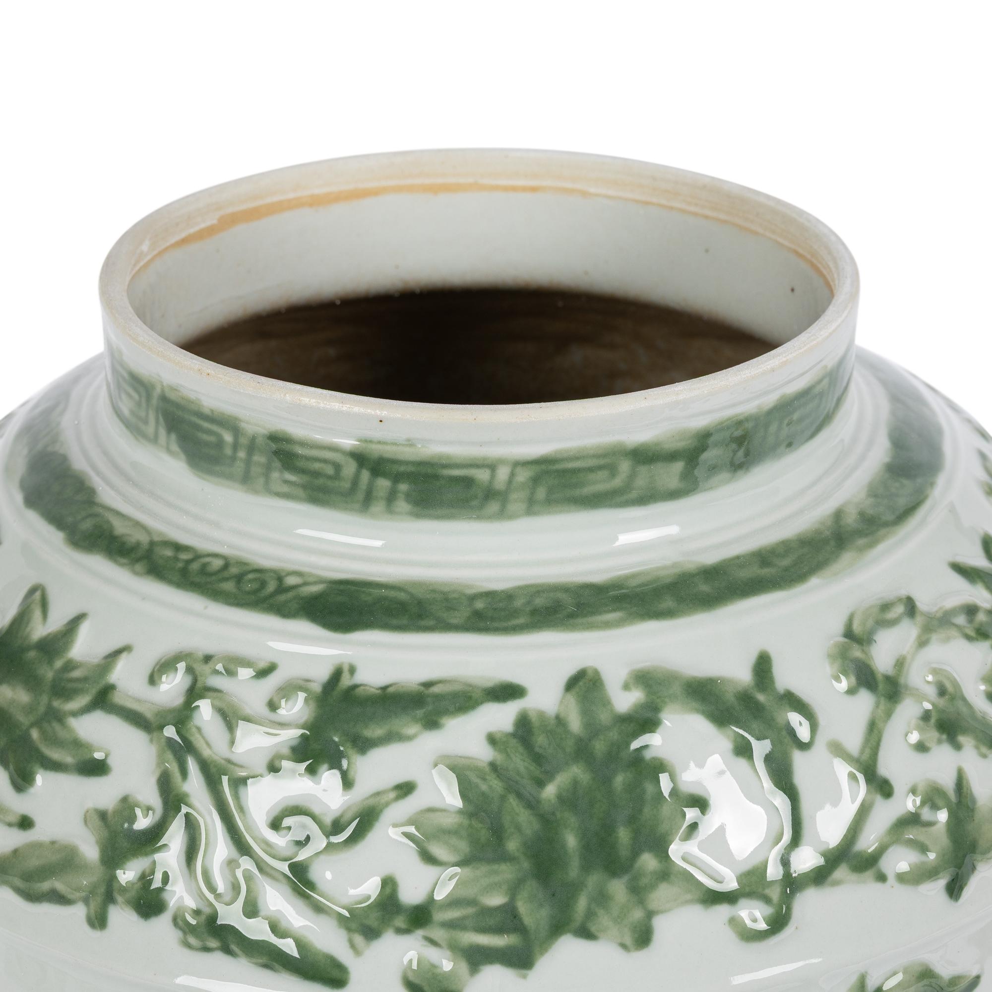 Park Hill Embossed Floral Ginger Jar - Image 2