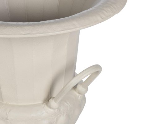 Alternative view of Park Hill Fluted Metal 33" Urn with Pedestal