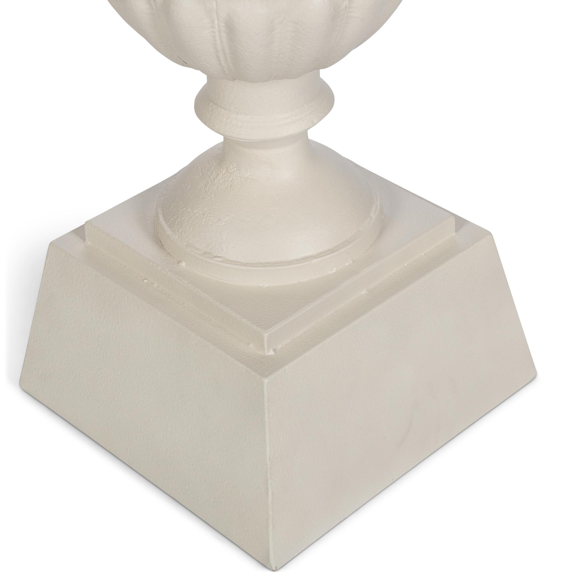 Park Hill Fluted Metal 33" Urn with Pedestal - Image 3