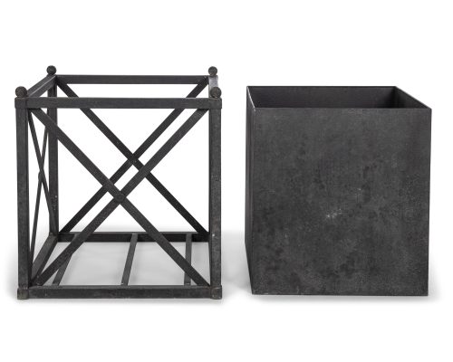 Alternative view of Park Hill Metal Estate Planter Noir