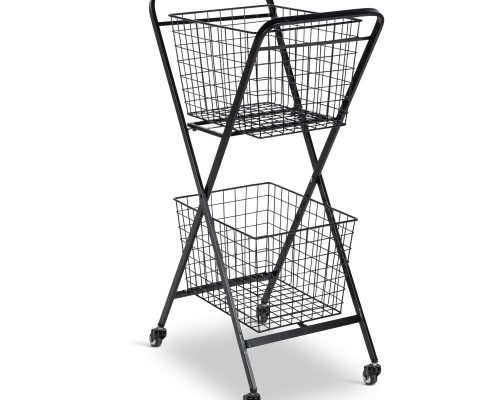 Park Hill Double Market Cart, Black