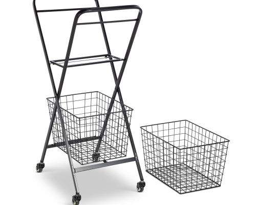 Park Hill Double Market Cart, Black - Image 3