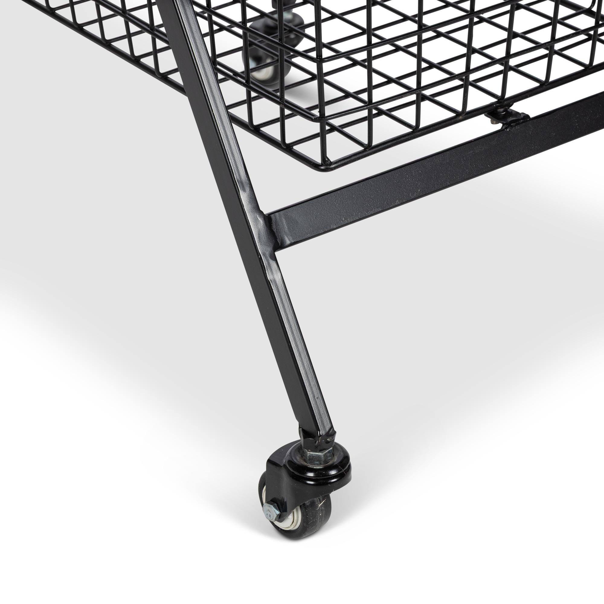 Park Hill Double Market Cart, Black - Image 4