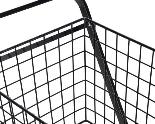 Park Hill Double Market Cart, Black - Image 6