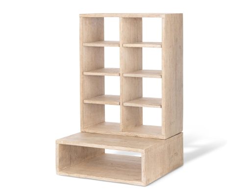 Park Hill Whitewash Countertop Candle Cabinet