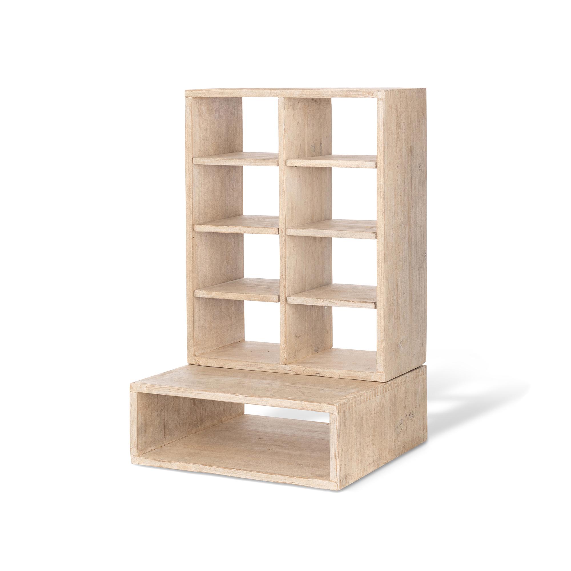 Park Hill Whitewash Countertop Candle Cabinet
