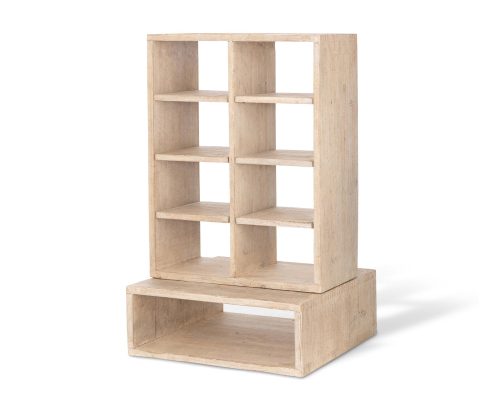 Alternative view of Park Hill Whitewash Countertop Candle Cabinet