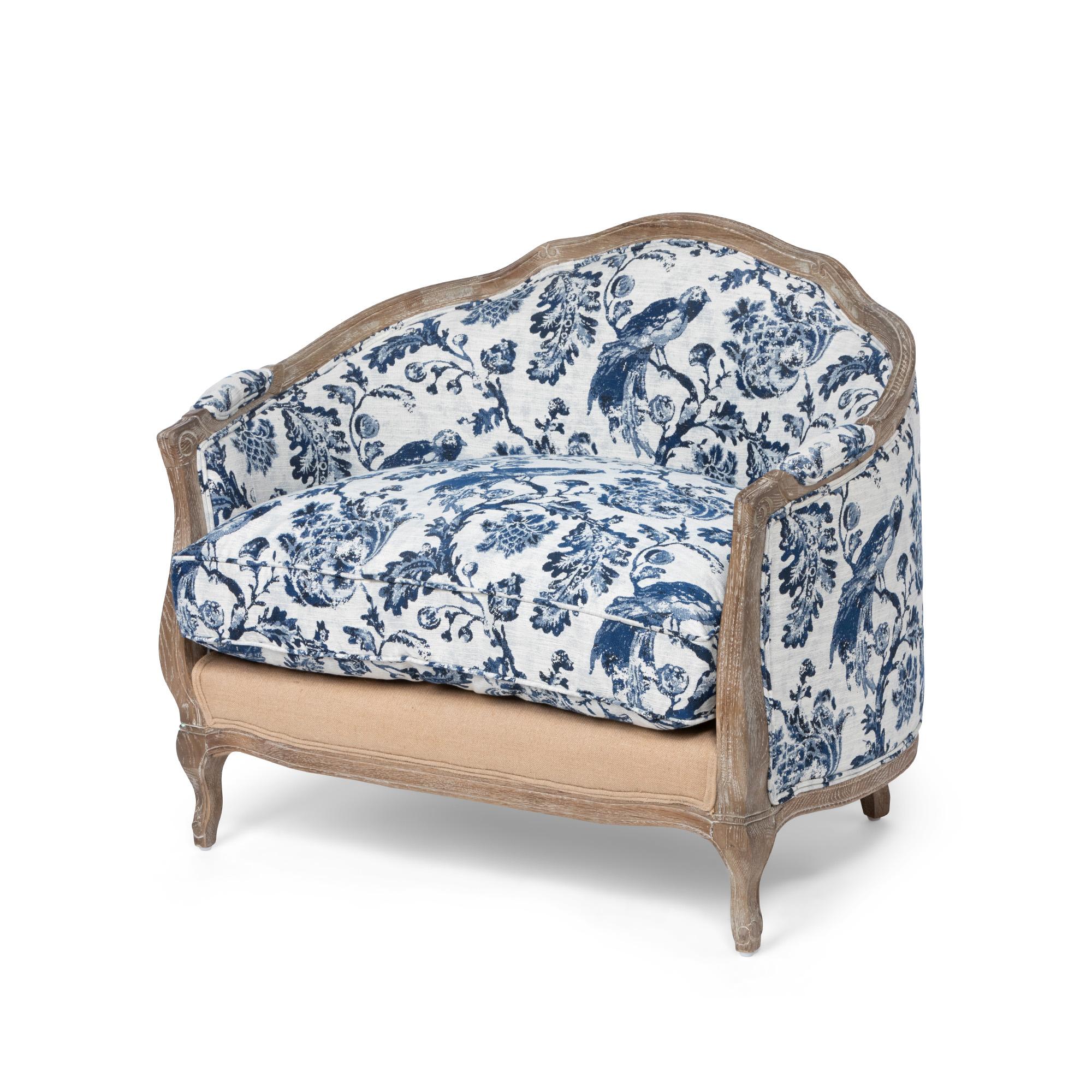 Park Hill Bluebird Toile Settee