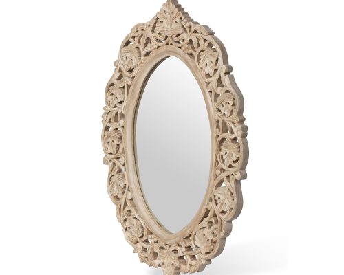 Alternative view of Park Hill Vichy Hand Carved Wood Mirror