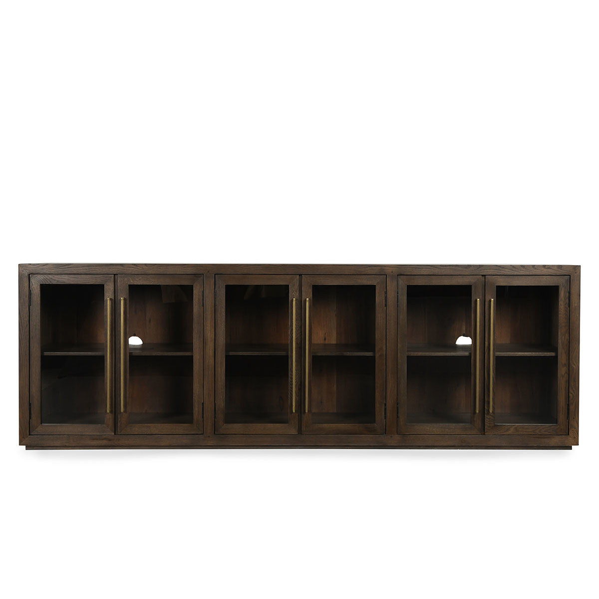 Classic Home Bradley Solid Wood 6 Door Cabinet Landmark Brown - Image 2