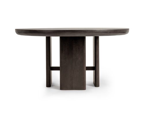 Classic Home Celadon Round Dining Table Truffle Roast - Image 4