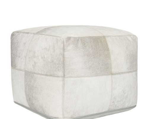 Classic Home Canada Hide Pouf - Image 5