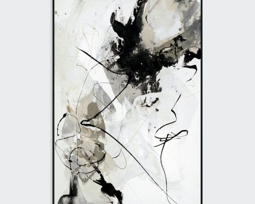 Classic Home Chaos Painting Art By Buddy Whitlock - Black / White