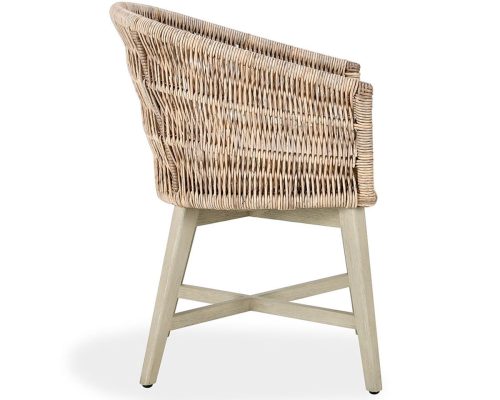 Classic Home Collins Outdoor Dining Chair Natural / Sand - Image 3