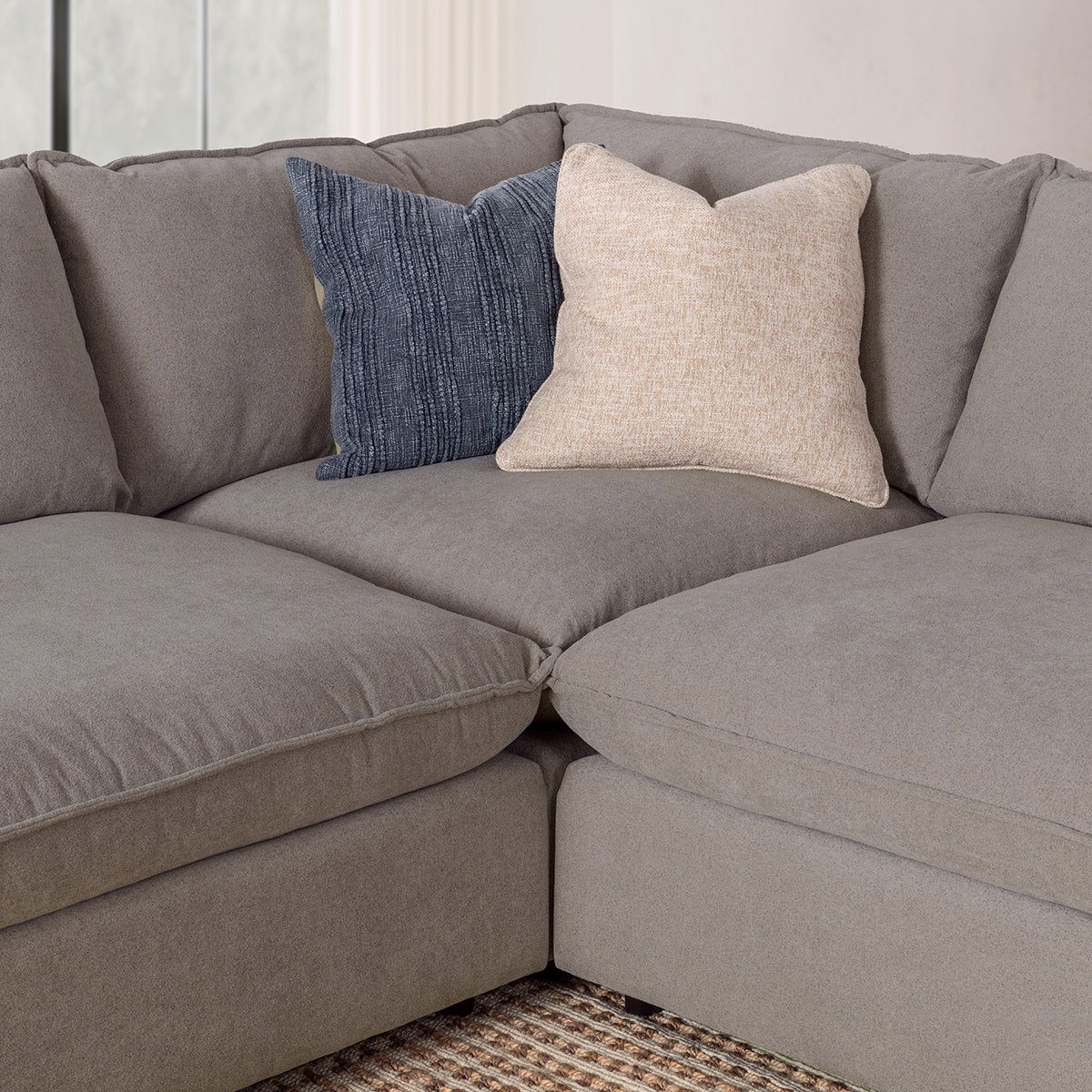 Classic Home Caplan 6 Piece Sectional With Ottoman - Image 5