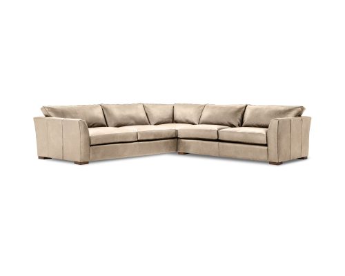 Classic Home Bryson Top Grain Leather 3 Piece Sectional Lush-Chocolate - Image 10