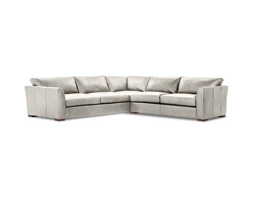 Classic Home Bryson Top Grain Leather 3 Piece Sectional Lush-Chocolate - Image 11