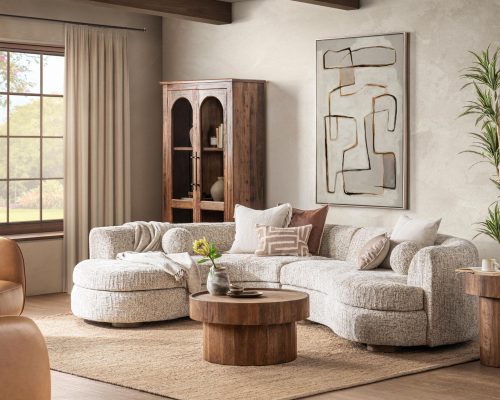 Classic Home Concord 2 Piece Sectional Frosty Oat - Image 7