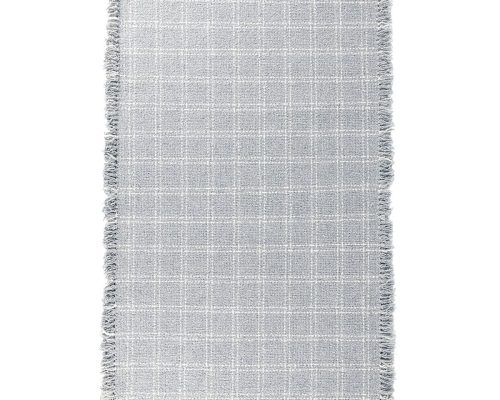 Classic Home Bradbury Wool Check Rug Pearl Gray - Image 7