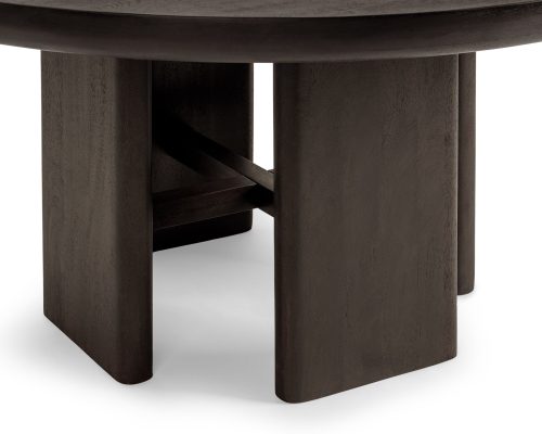 Classic Home Celadon Round Dining Table Truffle Roast - Image 5