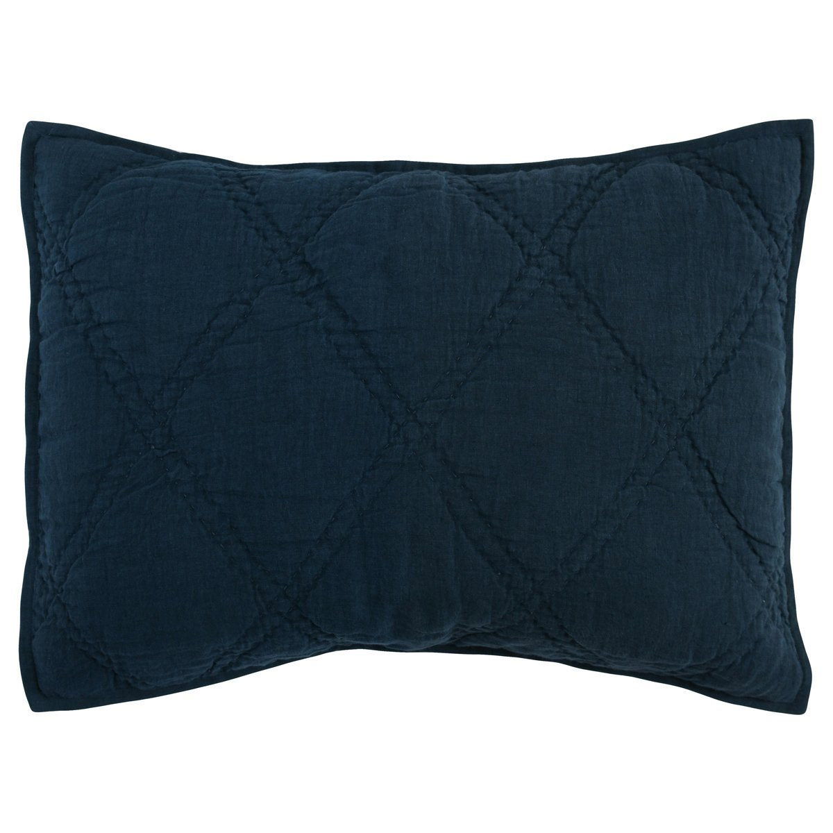 Classic Home Caleb Hand Stitched King Quilt Midnight Blue - Image 4