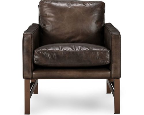 Classic Home Chelsea Club Chair Truffle Brown - Image 3