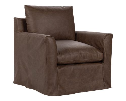 Classic Home Cassiano Leather Swivel Chair El Paso