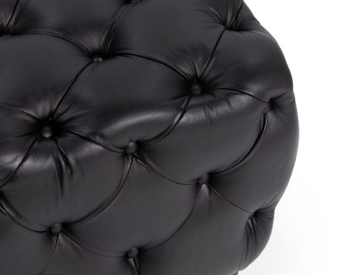 Classic Home Briar Square Ottoman Midnight Raven - Image 3