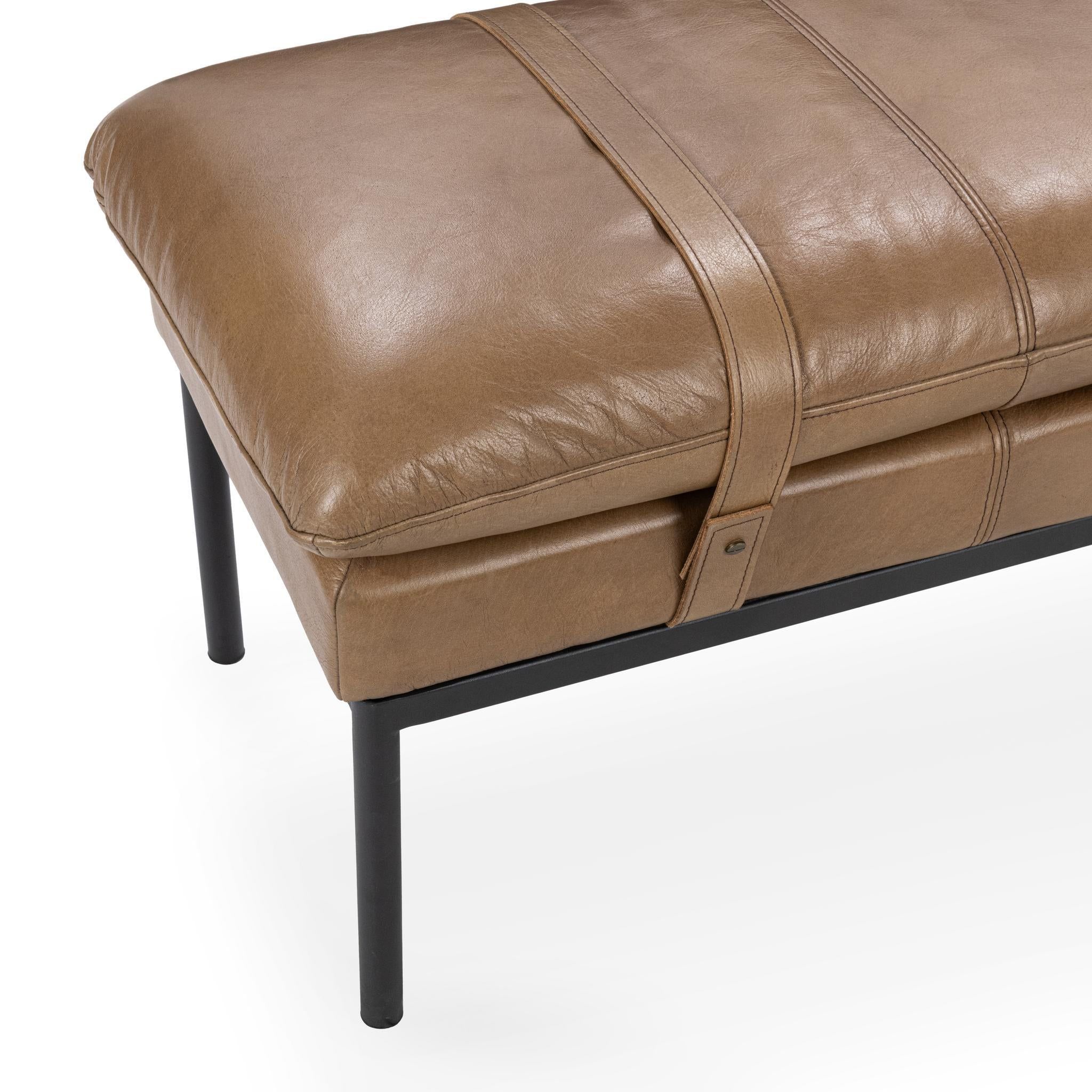 Classic Home Celiah Bench Tan - Image 5