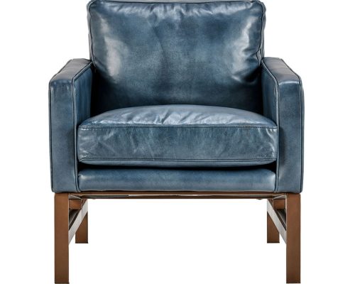 Classic Home Chazzie Club Chair Ocean Blue - Image 3