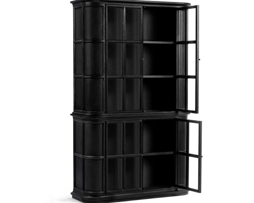 Classic Home Carson Display Cabinet Loft Black - Image 4