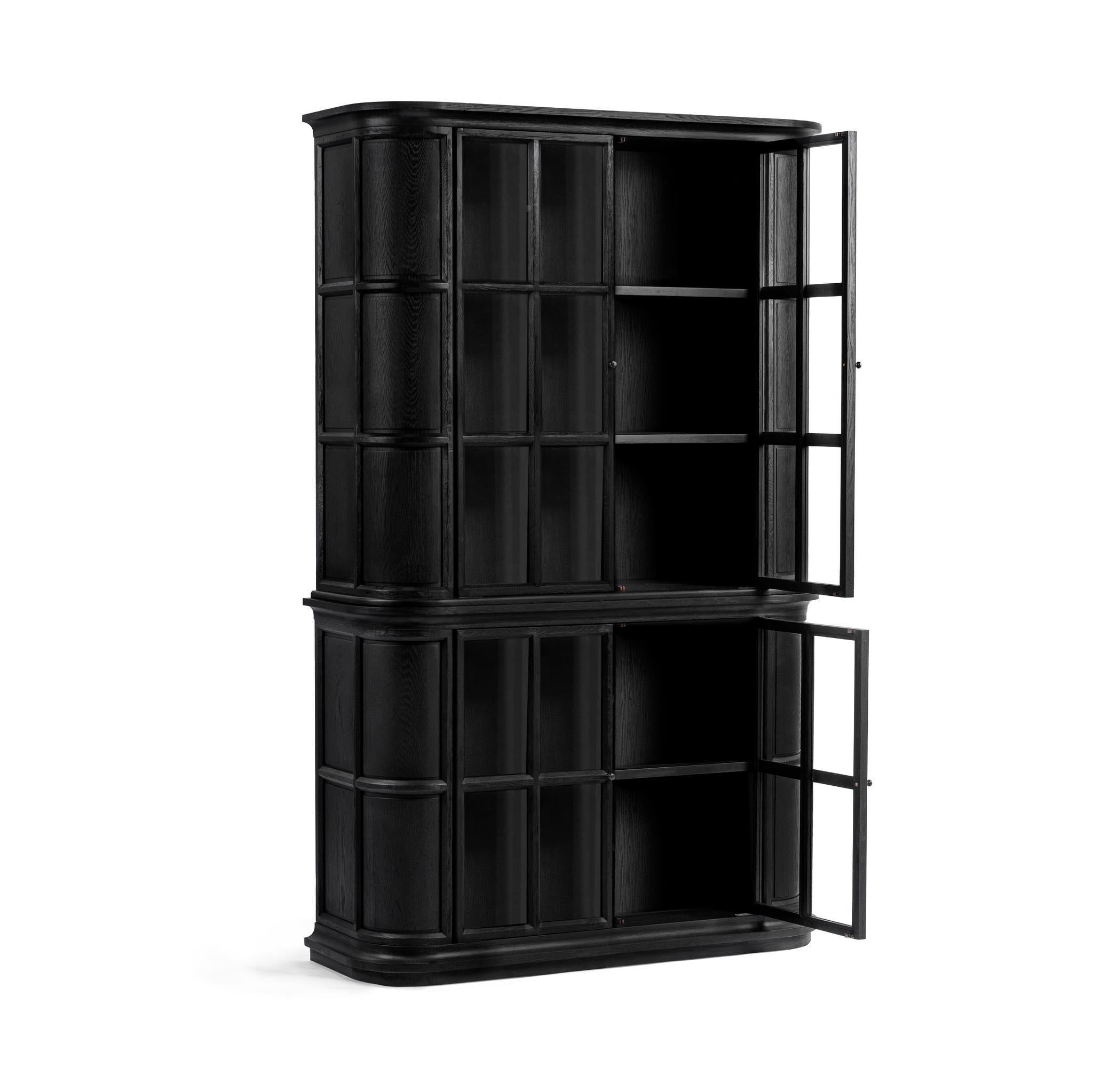 Classic Home Carson Display Cabinet Loft Black - Image 4