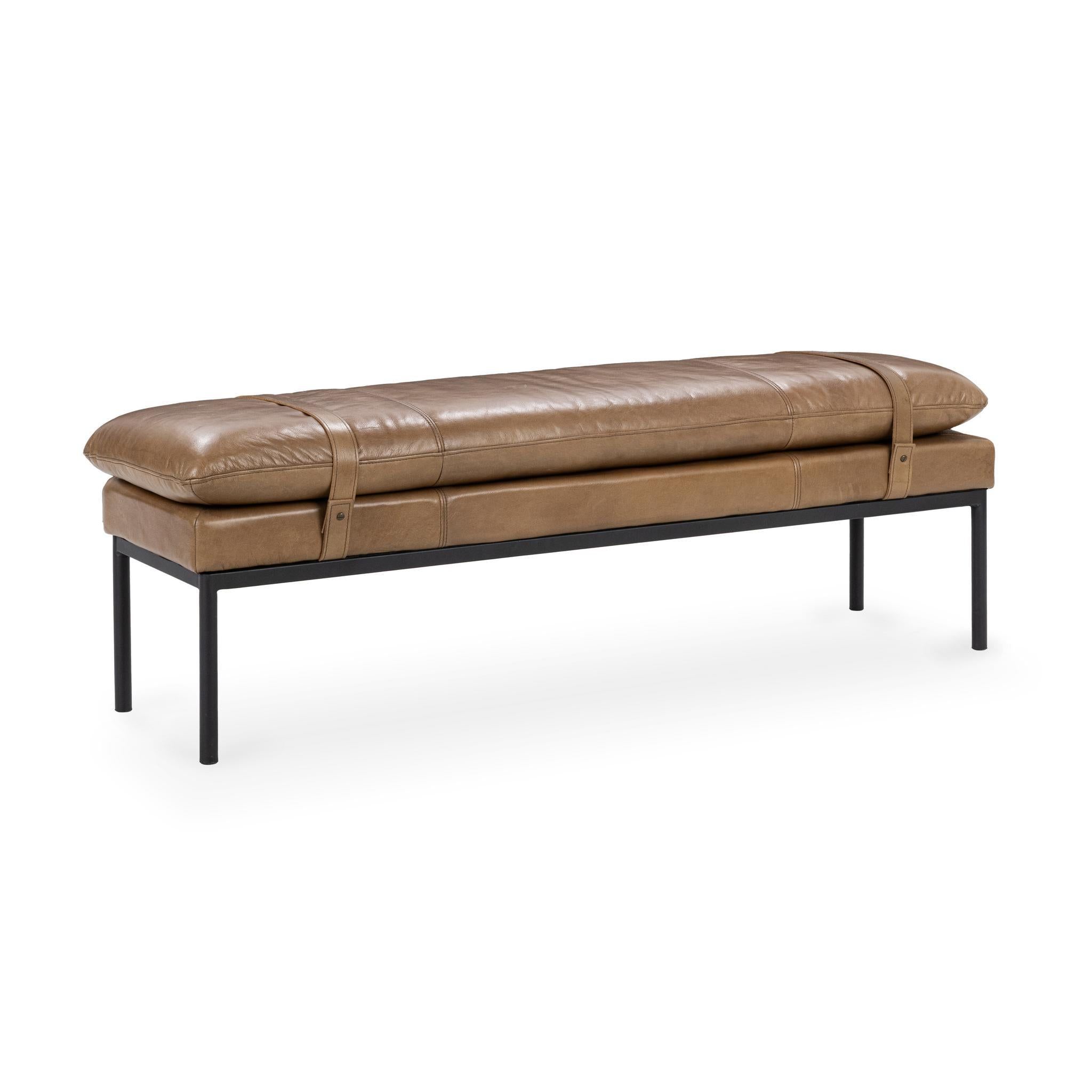 Classic Home Celiah Bench Tan - Image 2