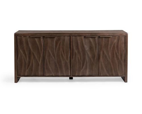 Classic Home Braxton 4 Door Cabinet Tundra Brown - Image 2