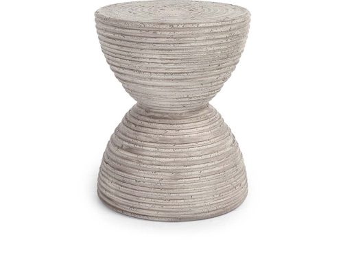 Classic Home Corey Outdoor Accent Table Light Gray - Image 2