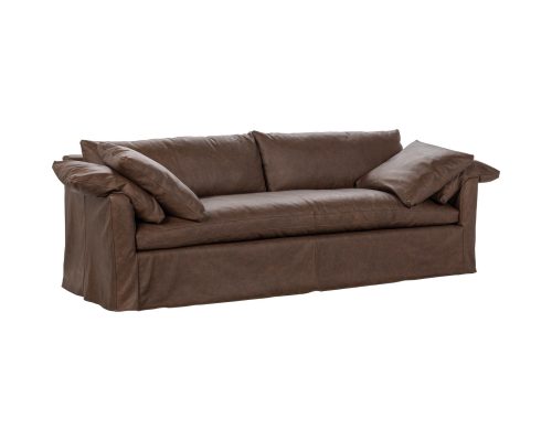 Classic Home Cassiano Leather Slip Cover Sofa El Paso - Image 2