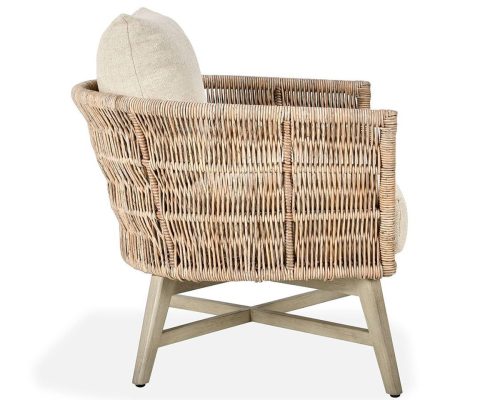 Classic Home Collins Outdoor Accent Chair Natural / Sand - Image 3